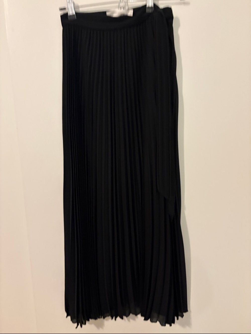 Jonathan Simkhai Black Pleated Maxi Skirt